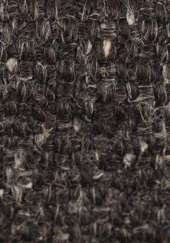 ZUIVER Sense fotskammel - espressostoff og svart polypropylen (92x92)