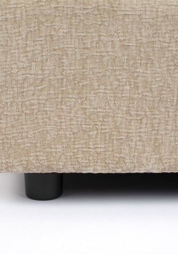 ZUIVER Sense fotskammel, firkantet - naturlig myk polyester og plast