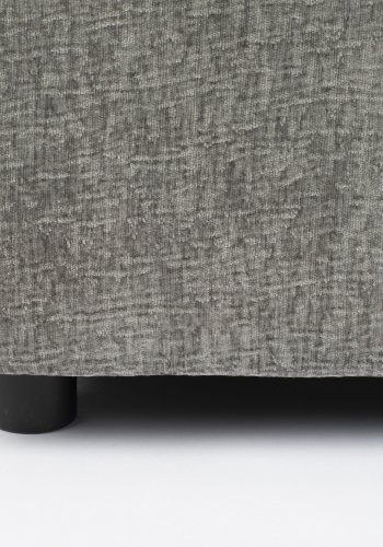 ZUIVER Sense fotskammel, firkantet - gr myk polyester og plast