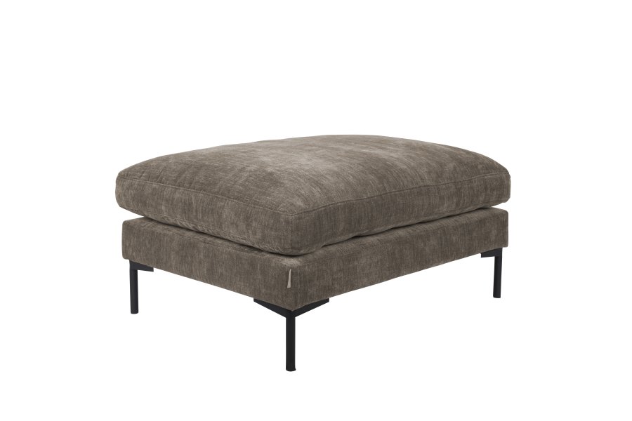 ZUIVER Sommerfotskammel, rektangulr - kaffepolyester og stl