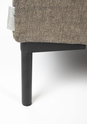 ZUIVER Sommerfotskammel, rektangulr - kaffepolyester og stl