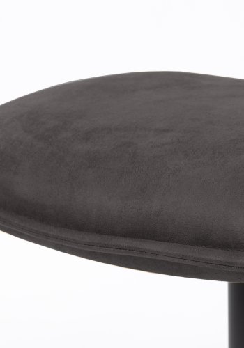 WHITE LABEL LIVING John krakk, rektangulr - antrasittgrtt kunstskinn og metall (60x40)