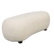 WHITE LABEL LIVING Noxx puff - hvit polyester og MDF (120x46)