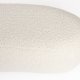 WHITE LABEL LIVING Noxx puff - hvit polyester og MDF (120x46)