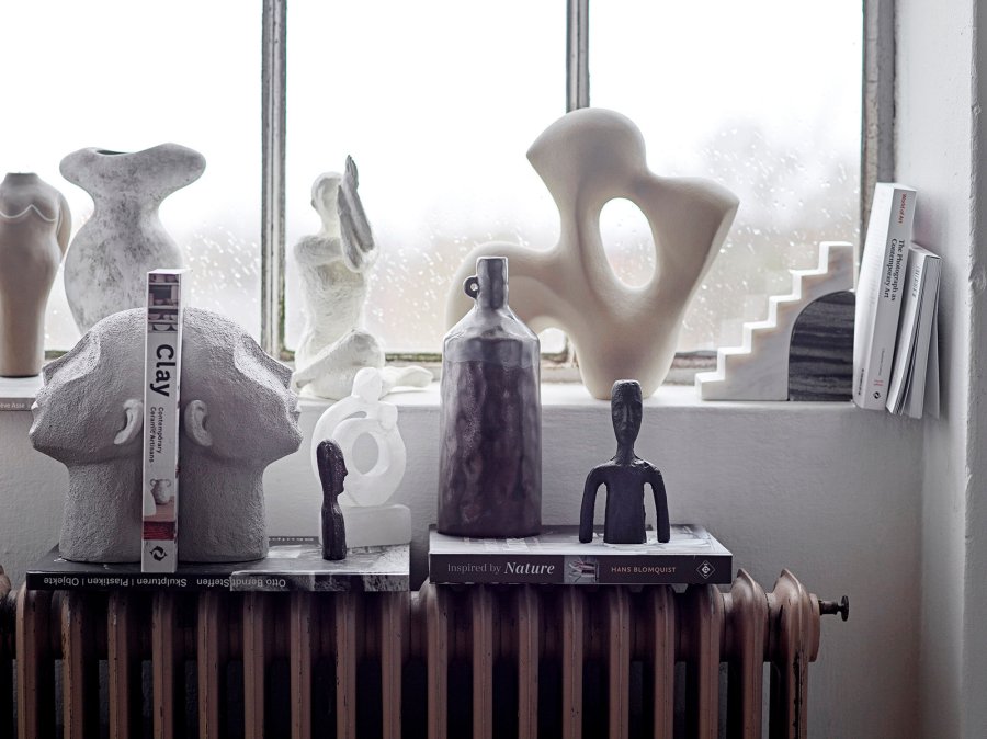 BLOOMINGVILLE Rhea Dekofigur, Braun, Metall, 2er-Set