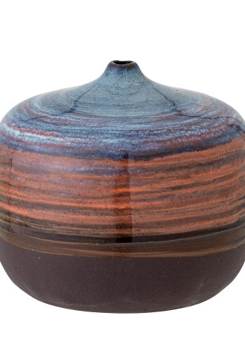 CREATIVE COLLECTION Maes Vase, Blau, Steingut