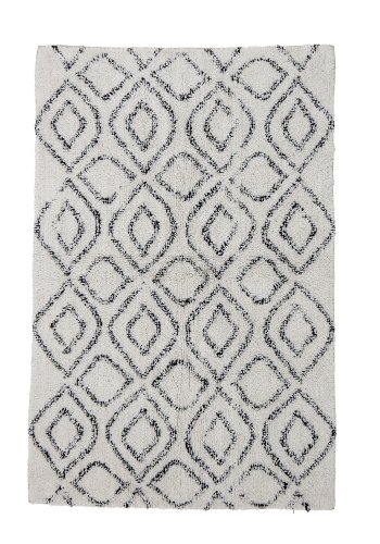 BLOOMINGVILLE Katie teppe, hvit, bomull B: 90 cm, L: 150 cm