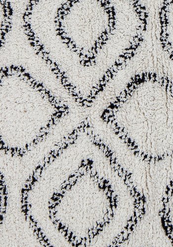 BLOOMINGVILLE Katie teppe, hvit, bomull B: 90 cm, L: 150 cm