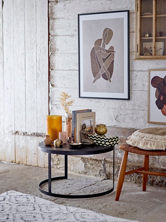 BLOOMINGVILLE Katie teppe, hvit, bomull B: 90 cm, L: 150 cm