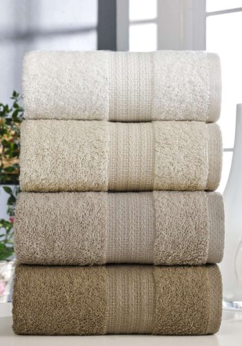 NORDV&Auml;RK Rainbow - Brunt h�ndklesett (4 stk)