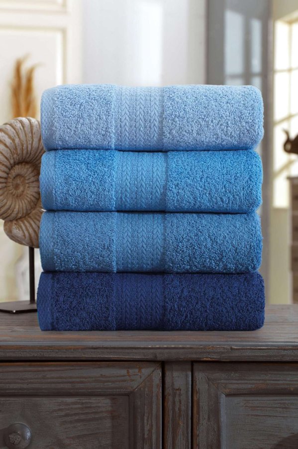 NORDV&Auml;RK Rainbow - Bl�tt h�ndklesett (4 stk)