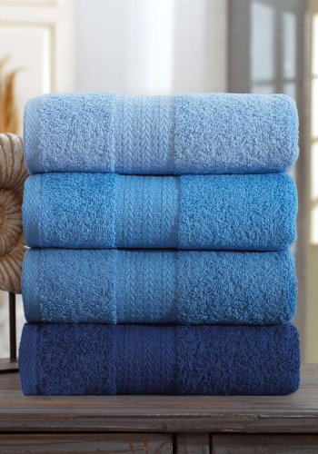 NORDV&Auml;RK Rainbow - Bl�tt h�ndklesett (4 stk)