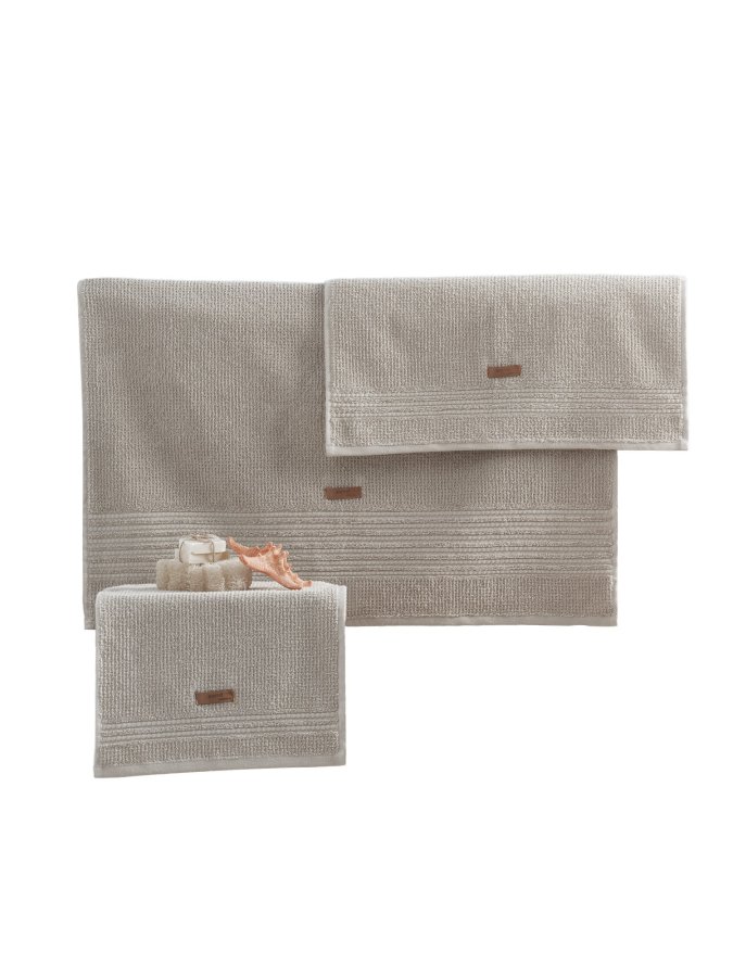 NORDV&Auml;RK Wellness - Beige h�ndklesett (3 stk)