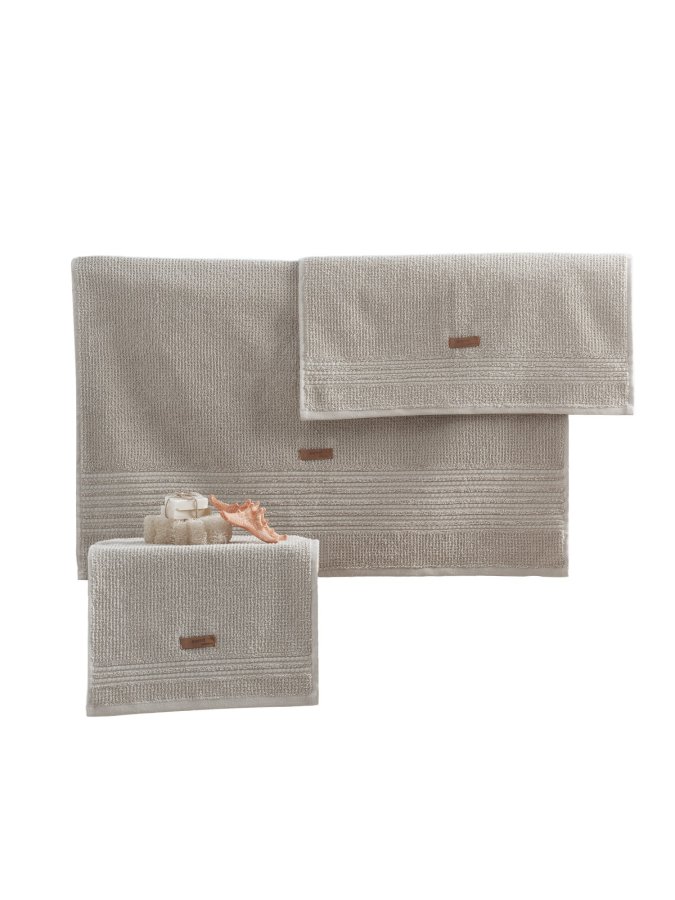 NORDV&Auml;RK Wellness - Beige h�ndklesett (3 stk)