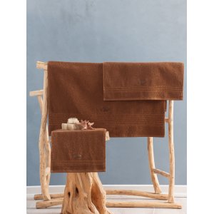 NORDV&Auml;RK Wellness - Brunt h�ndklesett (3 stk)