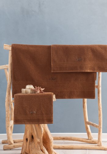 NORDV&Auml;RK Wellness - Brunt h�ndklesett (3 stk)