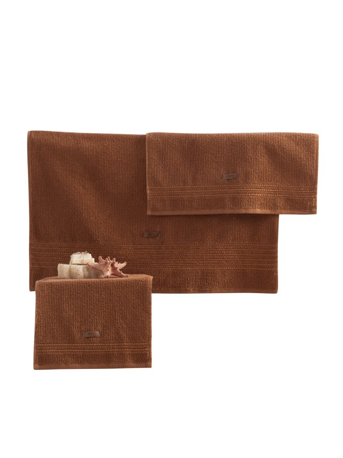 NORDV&Auml;RK Wellness - Brunt h�ndklesett (3 stk)