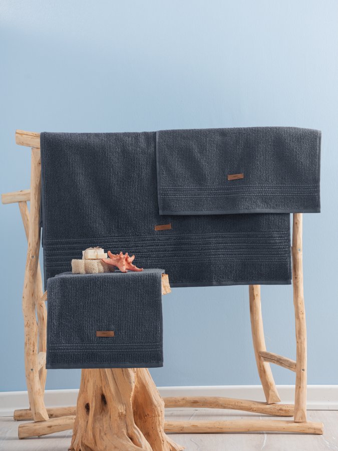 NORDV&Auml;RK Wellness - Antrasitt h�ndklesett (3 stk)