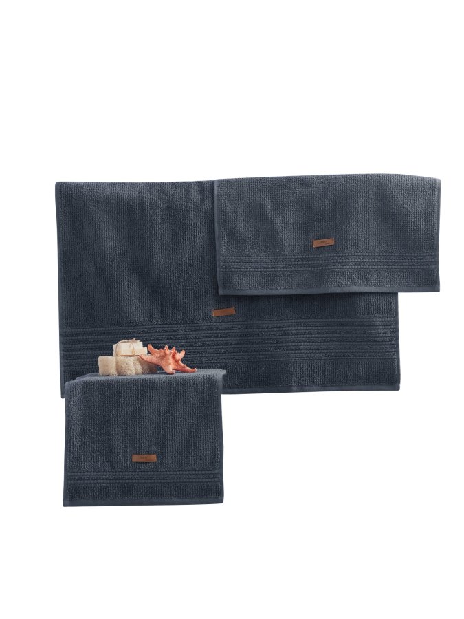 NORDV&Auml;RK Wellness - Antrasitt h�ndklesett (3 stk)