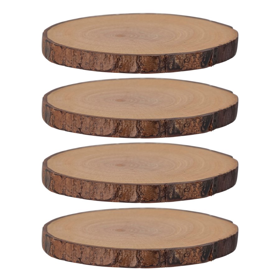 BLOOMINGVILLE Sohm Untersetzer, Braun, Mahagoni, 4er-Set