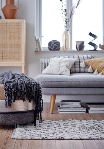 BLOOMINGVILLE Niza dekorativ vase, svart, terrakotta