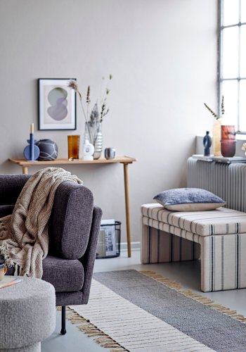 BLOOMINGVILLE Niza dekorativ vase, svart, terrakotta