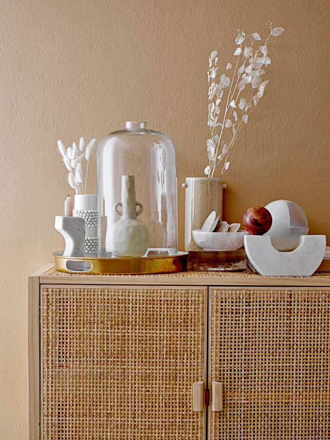 BLOOMINGVILLE Barrit Vase, Weiß, Steingut