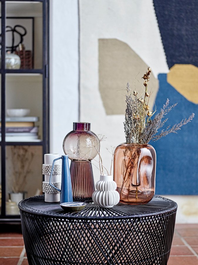 BLOOMINGVILLE Barrit Vase, Weiß, Steingut