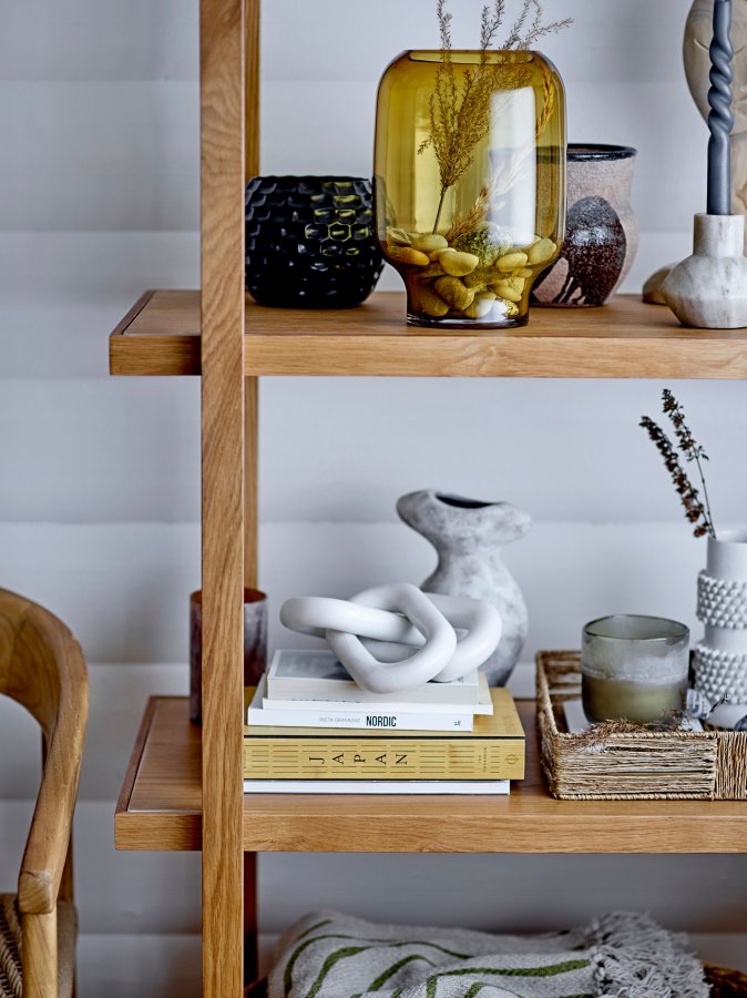 BLOOMINGVILLE Barrit Vase, Weiß, Steingut