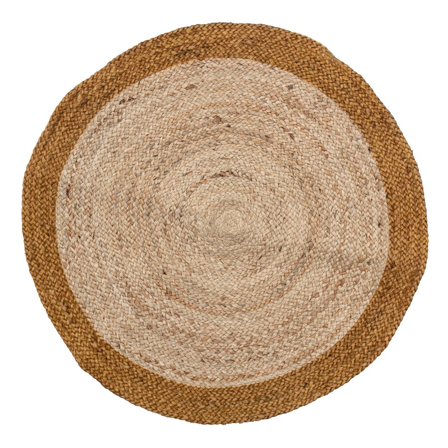BLOOMINGVILLE Birkenteppich, Braun, Jute D: 90cm