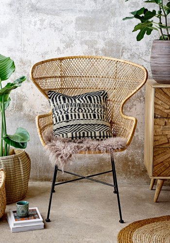 BLOOMINGVILLE Birkenteppich, Braun, Jute D: 90cm