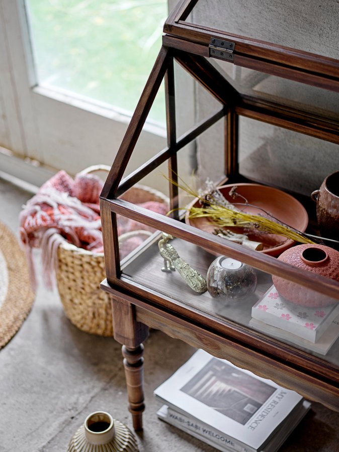 BLOOMINGVILLE Birkenteppich, Braun, Jute D: 90cm