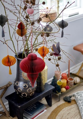 BLOOMINGVILLE Birkenteppich, Braun, Jute D: 90cm