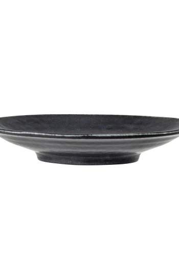 BLOOMINGVILLE Yoko Teller, Schwarz, Porzellan, 4er-Set, D16xH3 cm