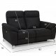 Selesta 2-manns sofa - sort stoff