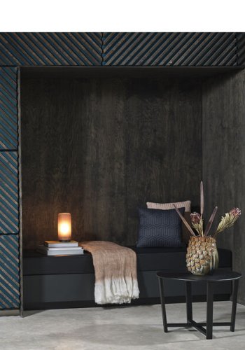 VILLA COLLECTION Wismar sofabord, rundt - svart metall (61,5)