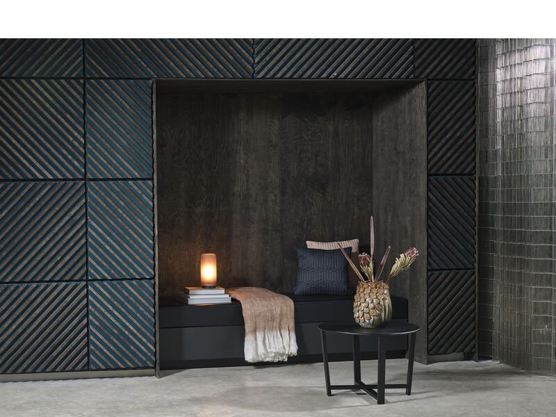 VILLA COLLECTION Wismar sofabord, rundt - svart metall (61,5)