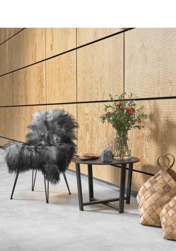 VILLA COLLECTION Wismar sofabord, rundt - svart metall (61,5)