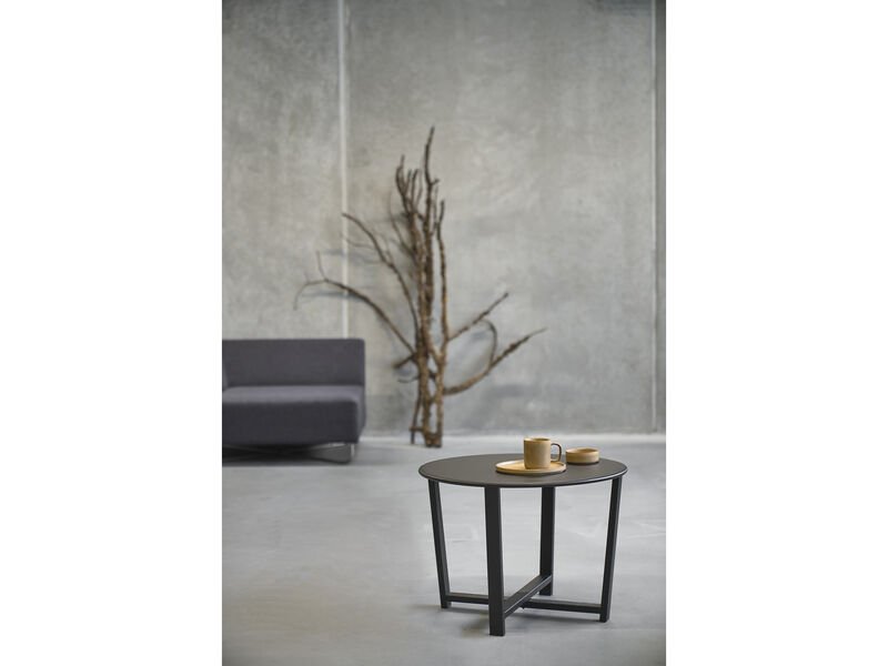 VILLA COLLECTION Wismar sofabord, rundt - svart metall (61,5)