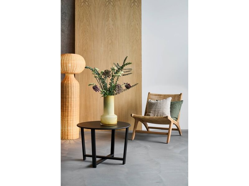 VILLA COLLECTION Wismar sofabord, rundt - svart metall (61,5)