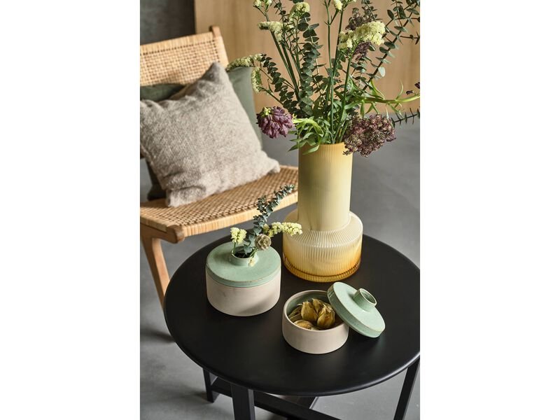 VILLA COLLECTION Wismar sofabord, rundt - svart metall (61,5)