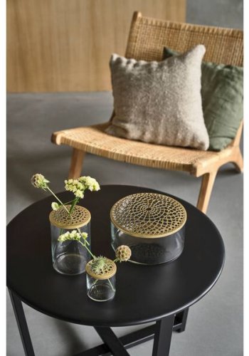 VILLA COLLECTION Wismar sofabord, rundt - svart metall (61,5)