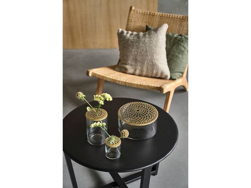 VILLA COLLECTION Wismar sofabord, rundt - svart metall (61,5)