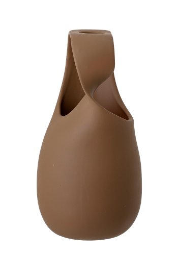 BLOOMINGVILLE Nicita Vase, Braun, Steingut