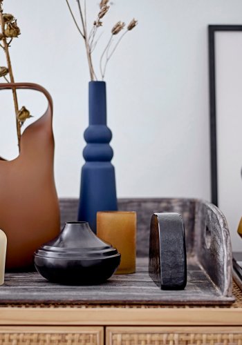 BLOOMINGVILLE Nicita Vase, Braun, Steingut