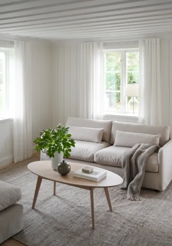 ROWICO Peyton soffa 3-sits beige tyg Ursula #282 (c3)