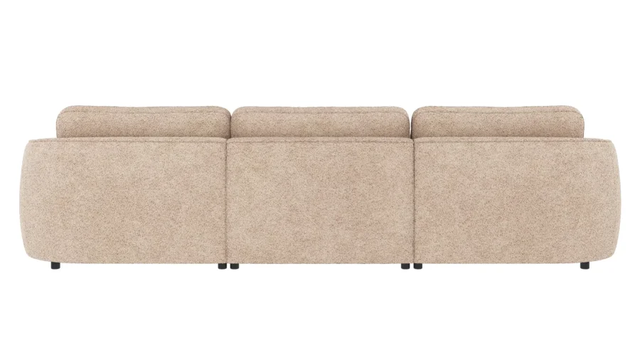 ROWICO Norris soffa 4-sits ljusbeige tyg Anna #2 (c3)