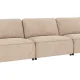 ROWICO Norris soffa 4-sits ljusbeige tyg Anna #2 (c3)