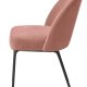 Creston spisebordsstol - rose chenille og sorte ben