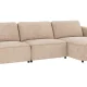 ROWICO Norris soffa 4-sits sch�slong R ljusbeige tyg Anna #2 (c3)